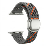 Perforated Silicone Band with Magnetic Buckle for Apple Watch