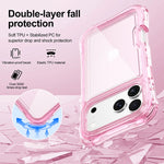 Drop-Resistant Clear Armor Case with Four-Corner Airbags for iPhone 17 Series