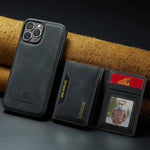 2-in-1 Detachable Magnetic PU Leather Wallet Case for iPhone 16 Series