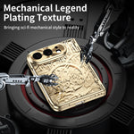 Gold-Tone Hinge Protection Case with Raised Camera Ring for iPhone Duo