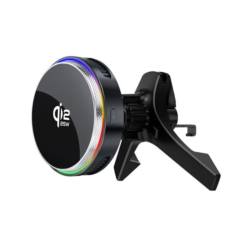 ACEFAST 25W Qi2 Car Charger with Magnetic Holder and RGB Light