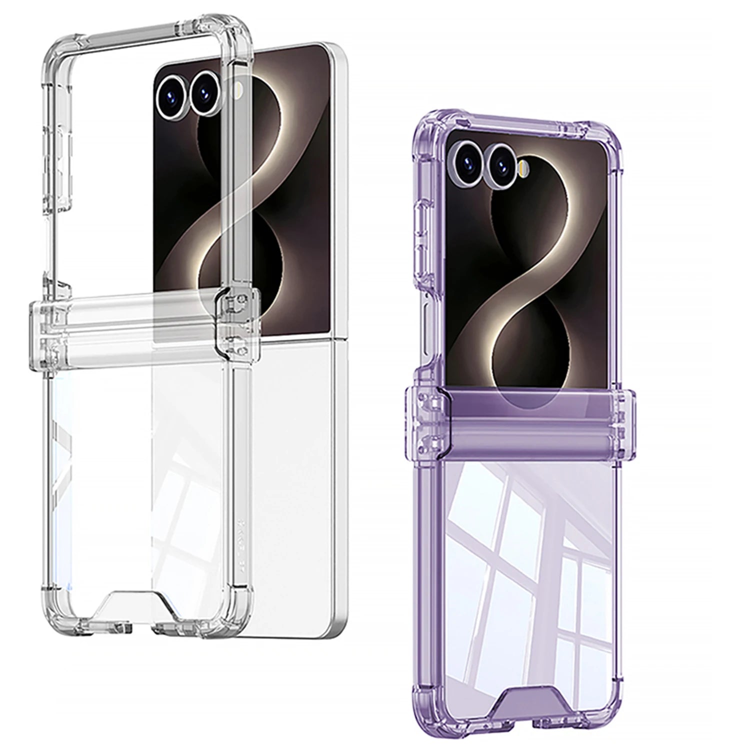Four-Corner Shockproof Clear Case for Samsung Galaxy Z Flip 8