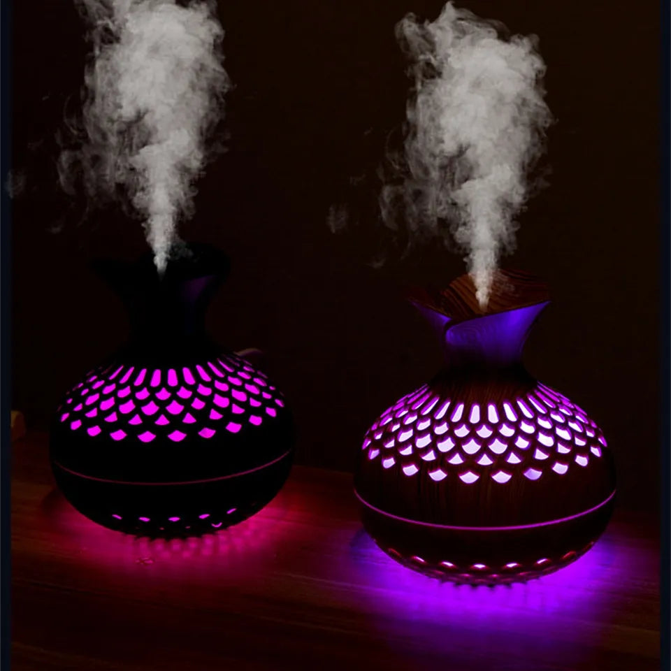 Himist 300ml USB Ultrasonic Cool Mist Vase Humidifier with LED Light