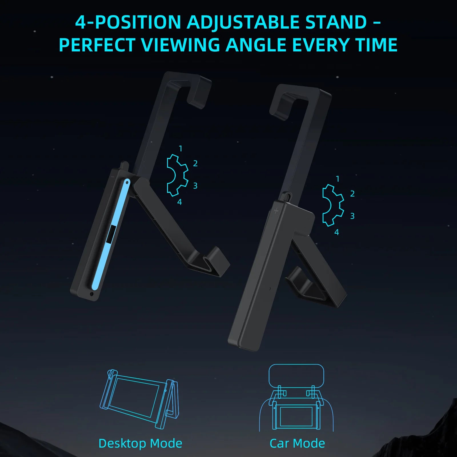 Foldable Adjustable Playstand Mount for Nintendo Switch 2 (2025)