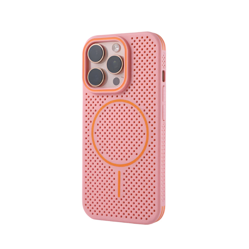 Ultra-Thin Honeycomb Mesh Cooling MagSafe Case for iPhone 15 Series Devicean Ultra-Thin Honeycomb Mesh Cooling MagSafe Case for iPhone 15 Series Devicean