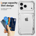 Anti-Yellow Transparent Wallet Case for iPhone 17 Series