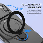 Full Protection MagSafe Case with Rotating Ring Stand for iPhone 17 Series