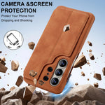 Samsung Galaxy S26 Series Leather Wallet Case with Kickstand
