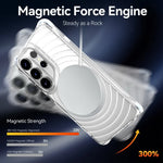Transparent Magnetic Case with Four-Corner Airbag Shock Absorption for Samsung Galaxy S26 Ultra