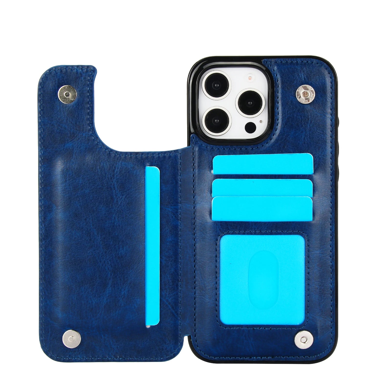 iPhone 16 Series PU Leather Case with Durable Shockproof Protection