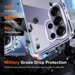 Hybrid Shockproof Clear Case with TPU Bumper for Samsung Galaxy S25 Series
