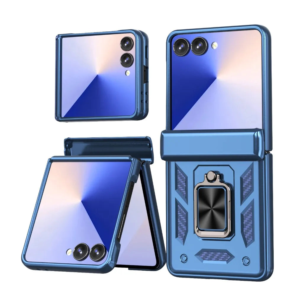 Samsung Galaxy Z Flip 7 Shockproof Armor Case with Kickstand