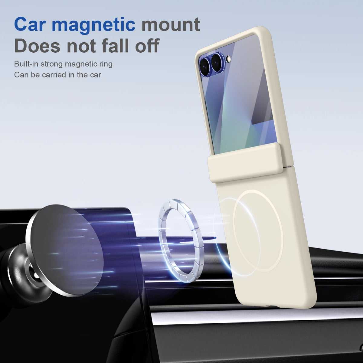 Samsung Galaxy Z Flip 7 Magnetic Case with Screen Protector