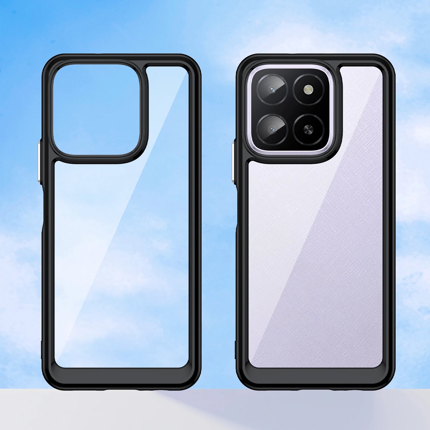 Honor X6B Shockproof Case with Hard Translucent Soft Edges