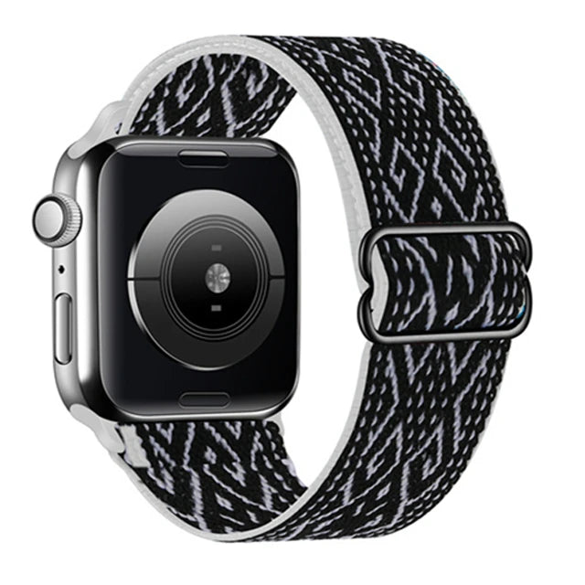 Soft Elastic Nylon Loop Strap for Apple Watch