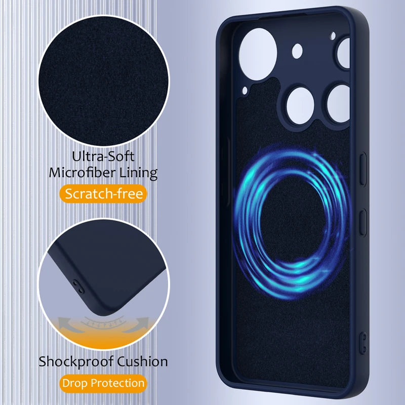 Soft Liquid Silicone Magnetic Case for Nothing Phone 3
