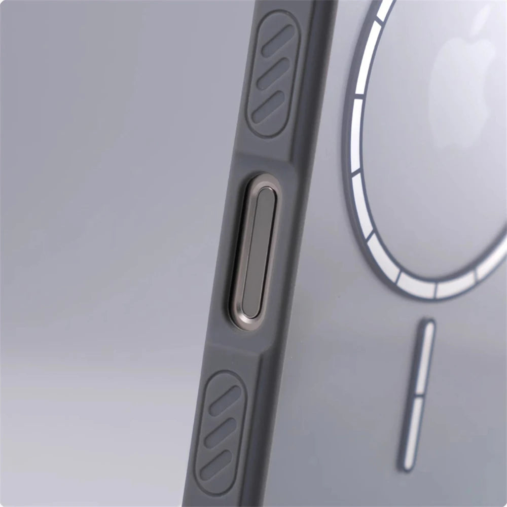 Anti-Slip Transparent Bumper MagSafe Case for iPhone 16 Series