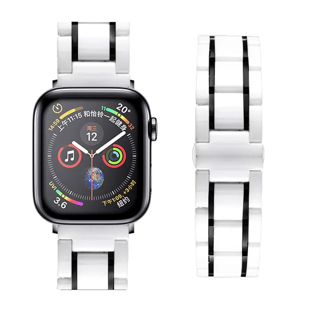 Fashion Ceramic Metal Wristband for Apple Watch