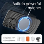 Shockproof Magnetic Case with Folding Camera Stand for Samsung Galaxy S25 Series