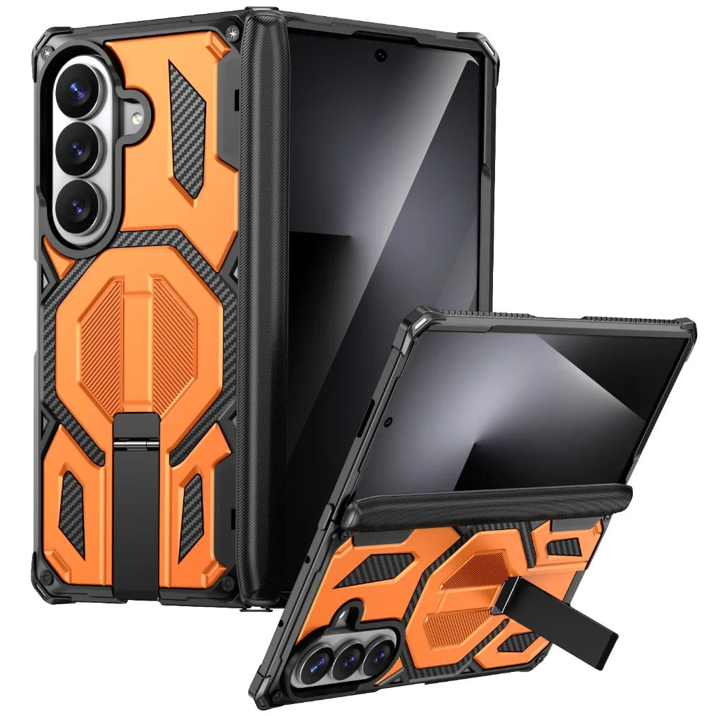Heavy-Duty Magnetic Case with Kickstand for Samsung Galaxy Z Fold 8 Ultra