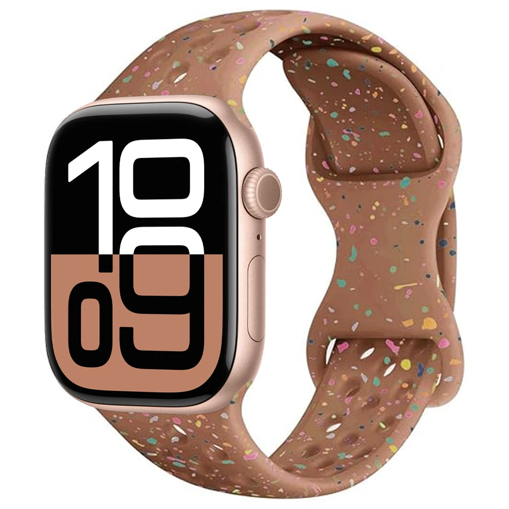 Breathable Sport Silicone Strap for Apple Watch