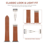 Premium Leather Bracelet Strap for Apple Watch