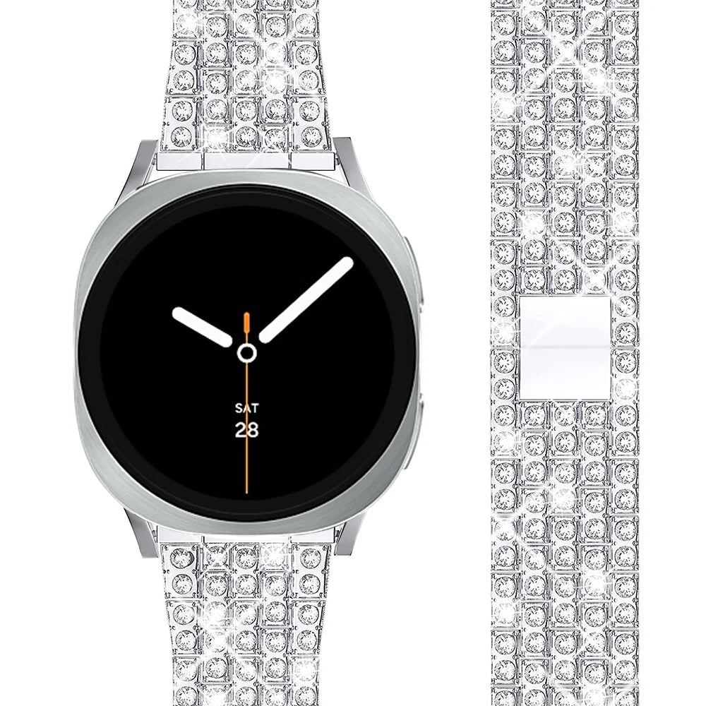 Luxury Diamond Stainless Steel Band for Samsung Galaxy Watch 8 & Galaxy Watch 8 Classic