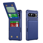 Google Pixel 9 Series Leather Flip Case with Card Holder Stand