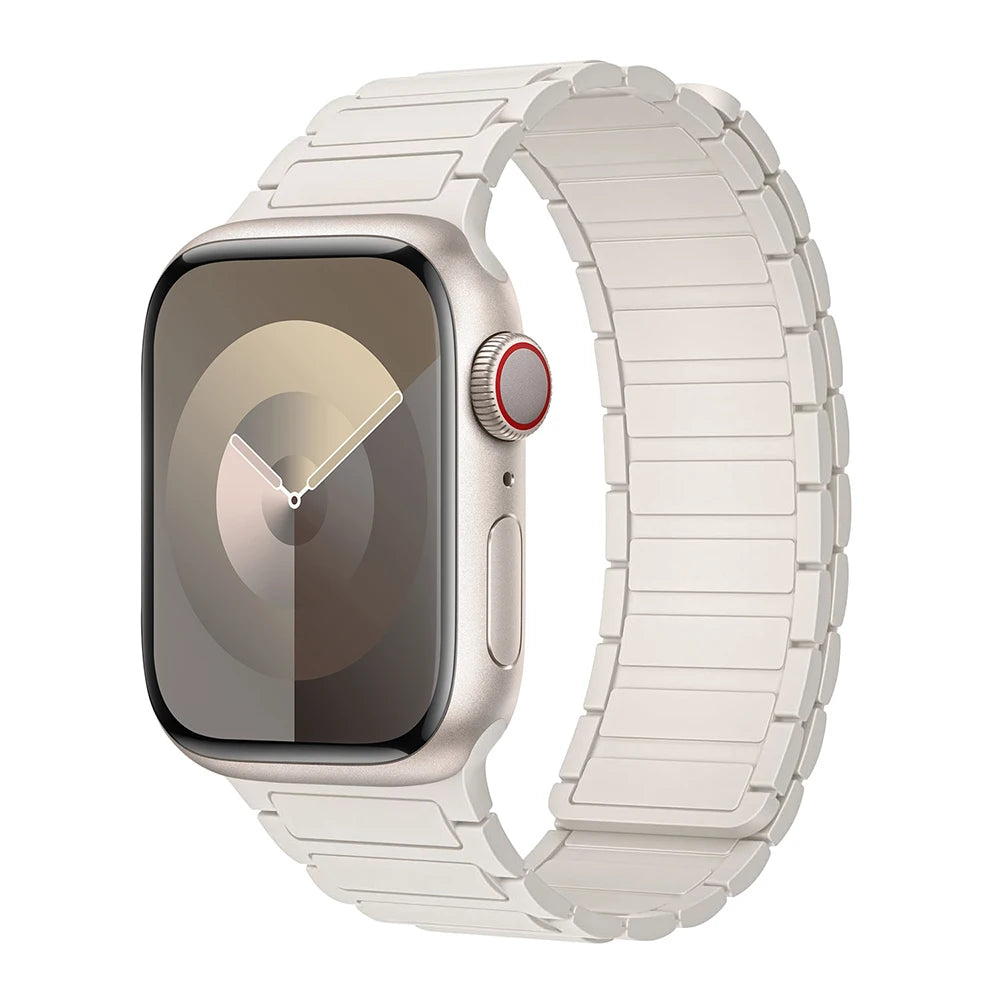 Silicone Replacement Strap with Magnetic Closure for Apple Watch