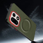 OnePlus 15 Woven Textile & Leather Executive Magnetic Case