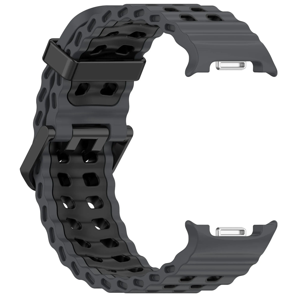 Perforated Silicone Watch Band with One-Click Installation for Samsung Galaxy Watch 9