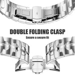 Metal Bracelet Strap with Butterfly Folding Clasp for Samsung Galaxy Watch 9