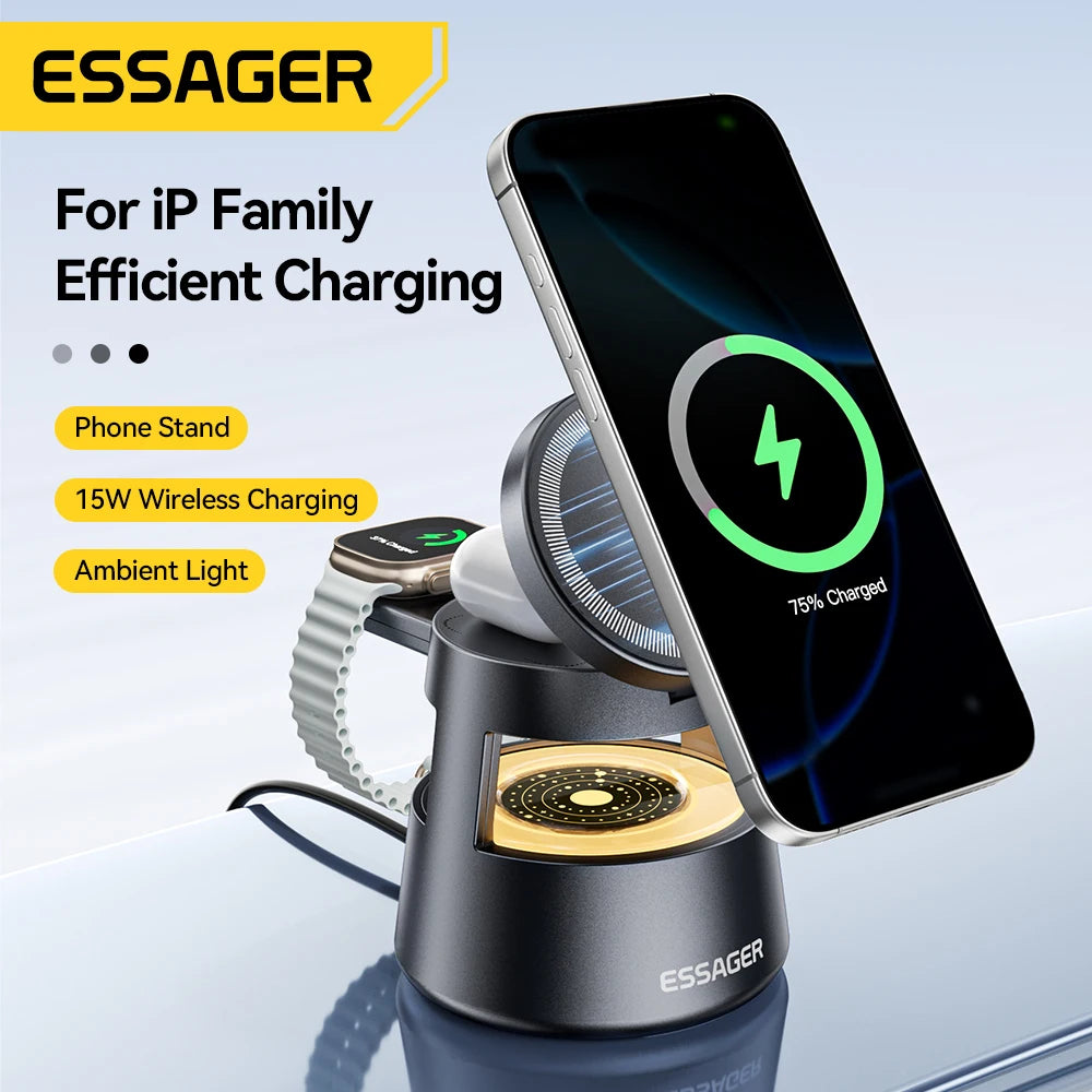 Essager Multi-Device 4-in-1 Wireless Charging Stand