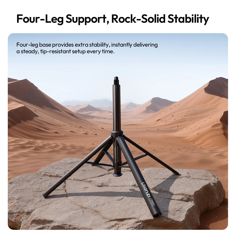Ulanzi TT91 Auto-Open Extension Pole Selfie Stick Tripod