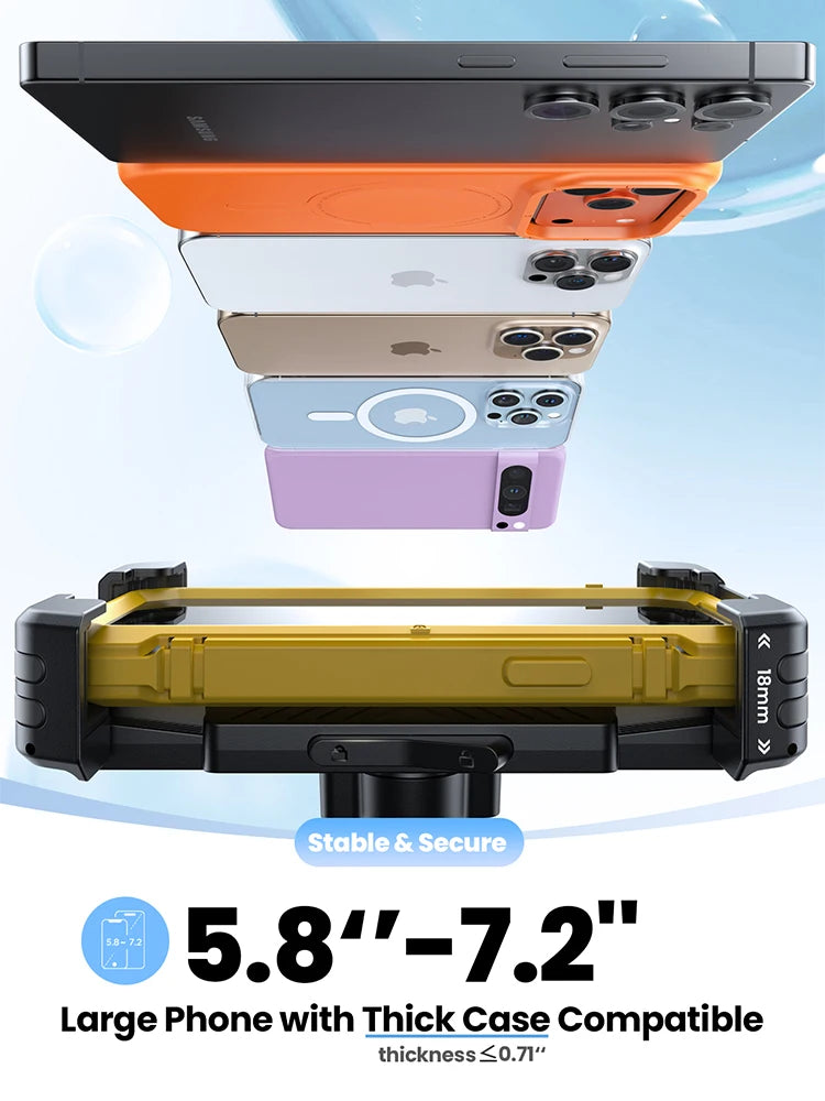 Bike Phone Holder With Hidden Tracker Storage