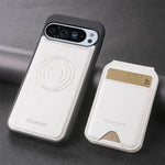 Google Pixel 9 Series PU Leather Magnetic Case with RFID Card Holder