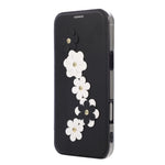 Elegant 3D Flower MagSafe Leather Flip Wallet Case for iPhone 17 Series