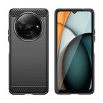 Carbon Fiber Silicone Rubber TPU Case for Xiaomi Redmi A3X Series