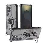 Durable Multi-Function Magnetic Case with Metal Ring Holder for Samsung Galaxy S25 Series