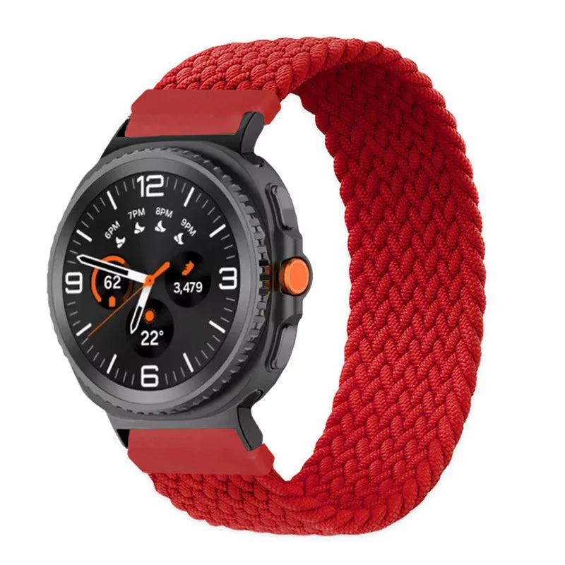 Braided Solo Loop Nylon Bracelet for Samsung Galaxy Watch 8 & Galaxy Watch 8 Classic