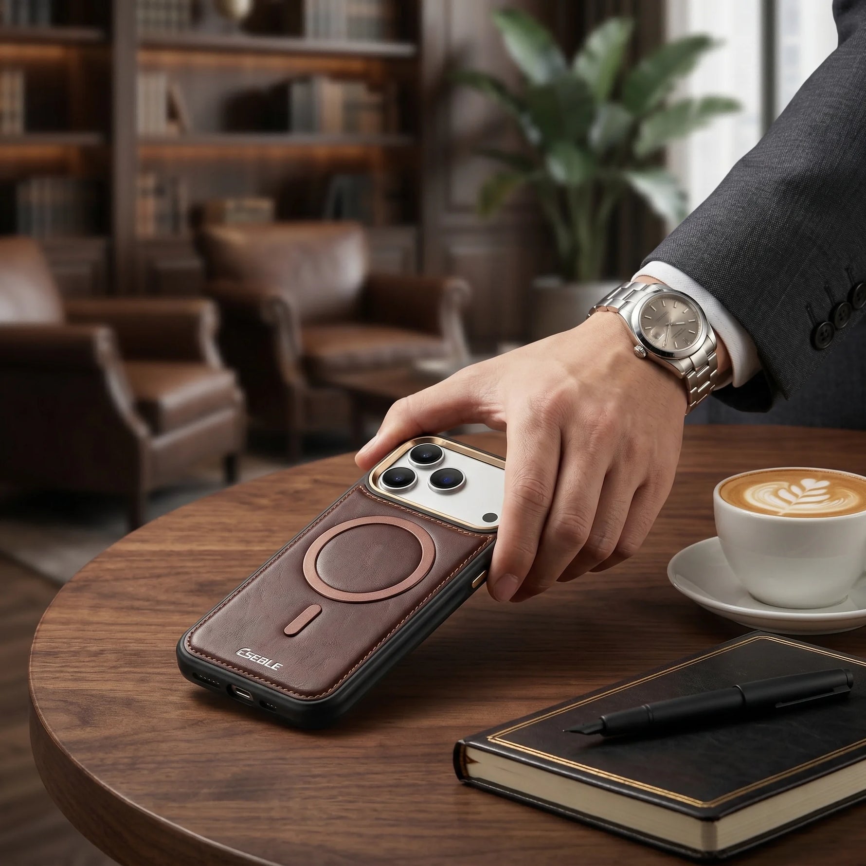 Premium Leather MagSafe Phone Case for iPhone 17 Series