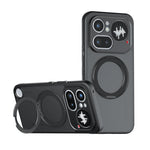 Nothing Phone 4a Pro Anti-Fingerprint Translucent Magnetic Case with Ring Holder