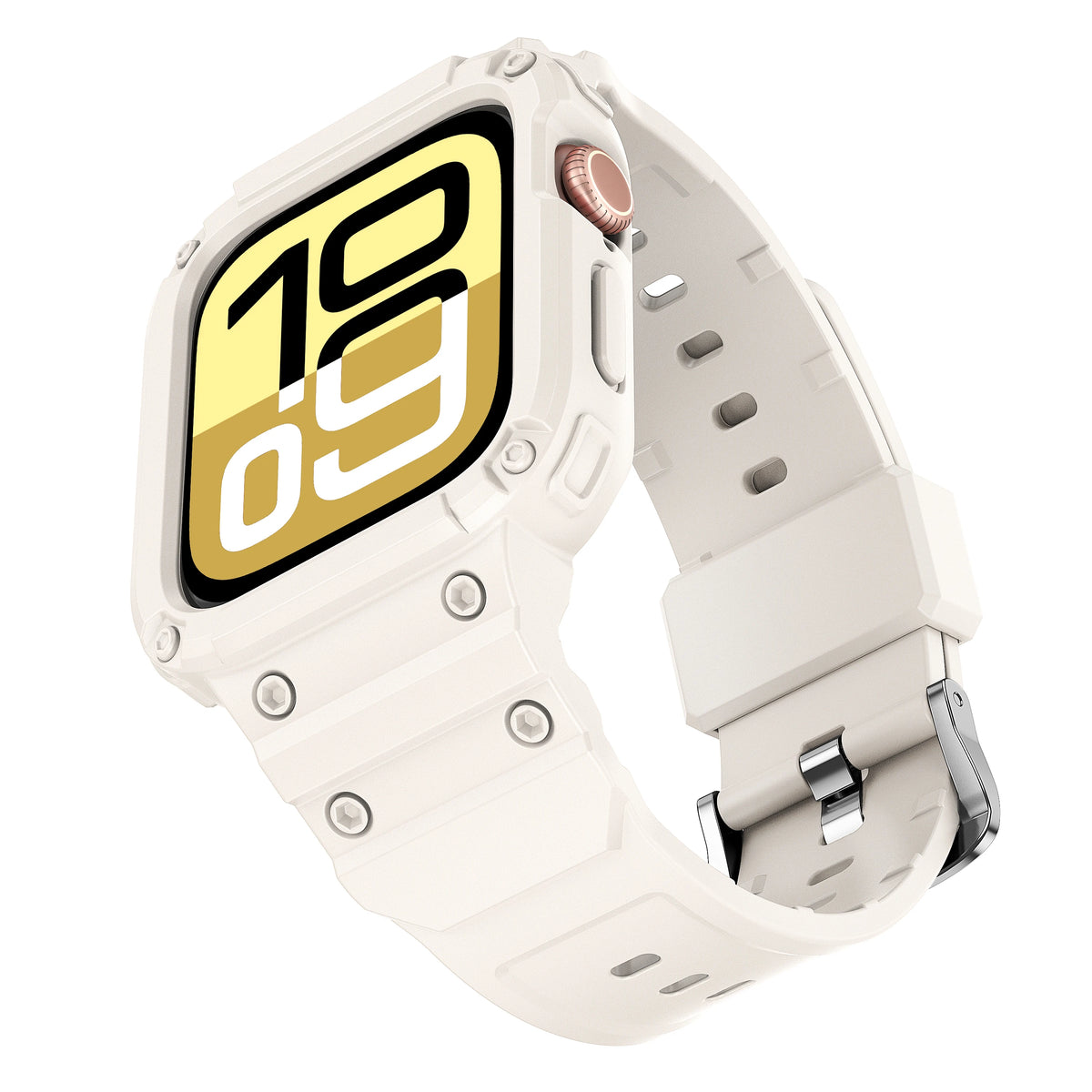 Rugged Sport Strap Case with Raised Bumper for Apple Watch