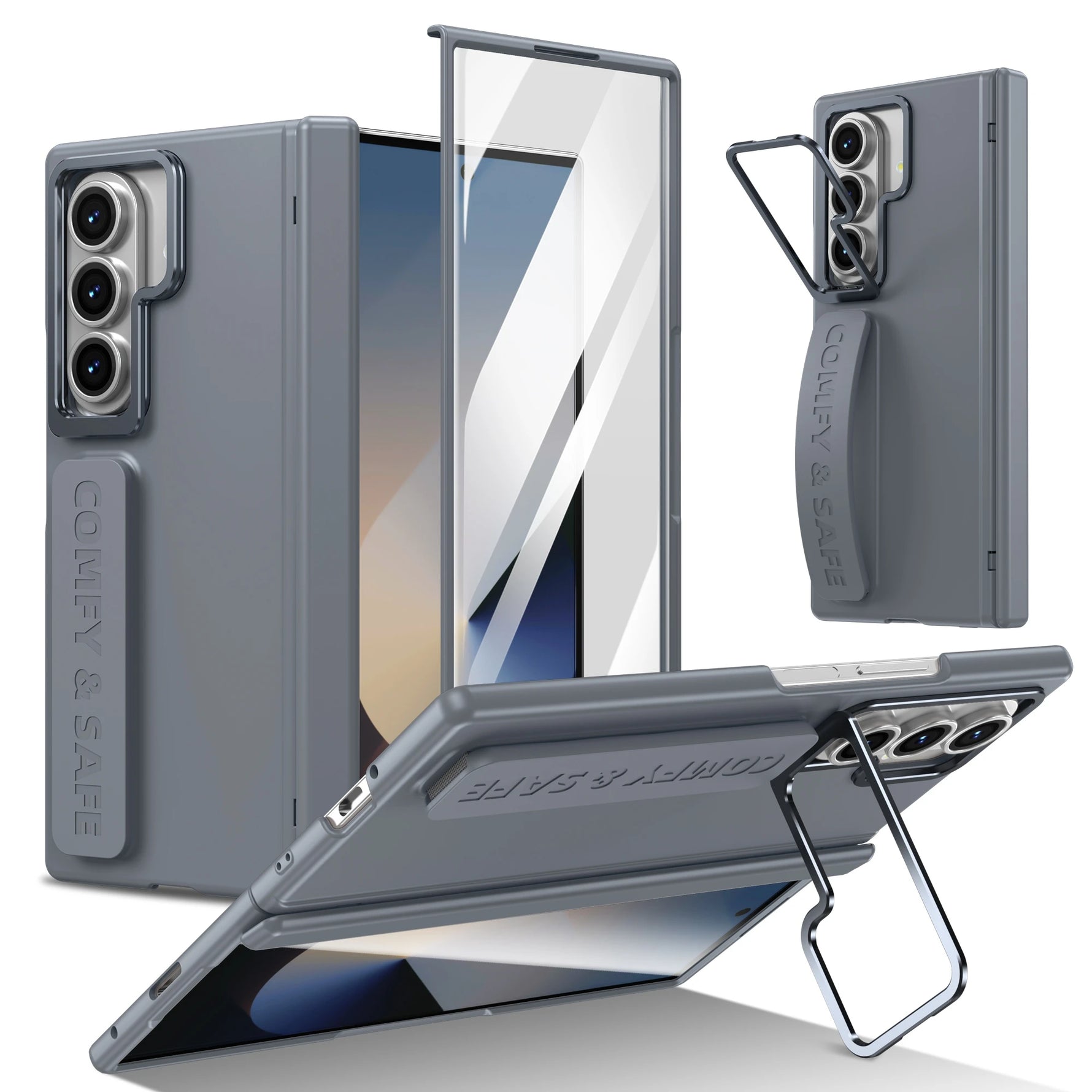 Full Hinge Protection Case with Screen Protector for Samsung Galaxy Z Fold 6