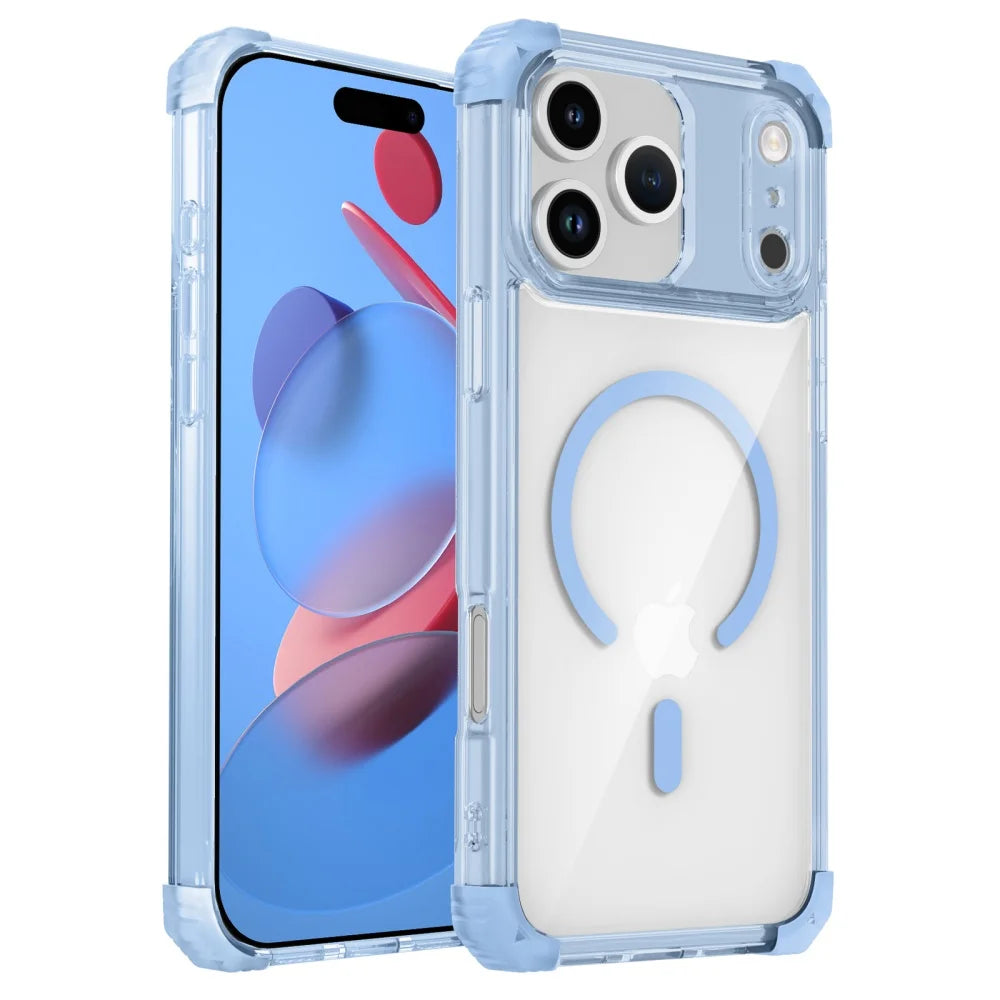 iPhone 17 Series Transparent MagSafe Shockproof Case