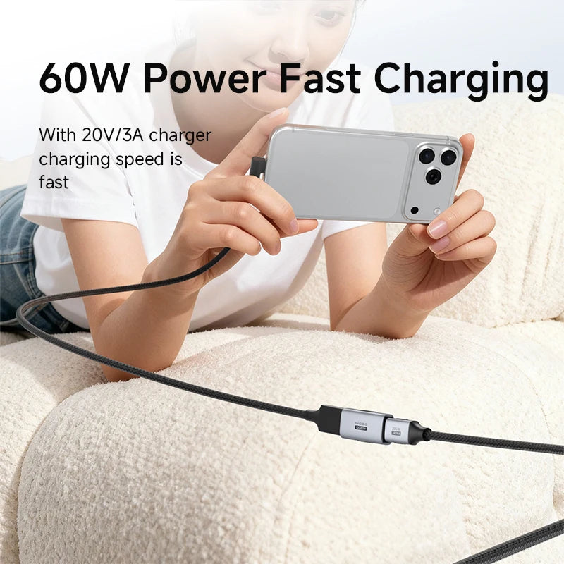 Hagibis USB 3.2 OTG Adapter With 60W Power Delivery Support