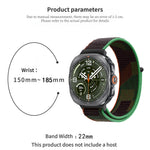 Breathable Nylon Weave Watchband with Hook-and-Loop Closure for Samsung Galaxy Watch Ultra 2