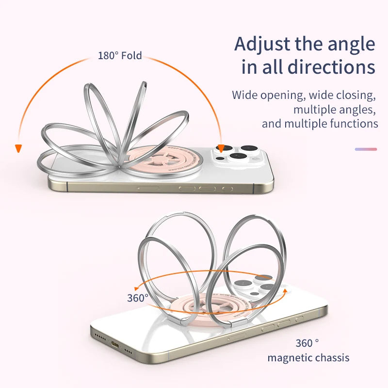 360° Rotating MagSafe-Compatible Magnetic Ring Holder
