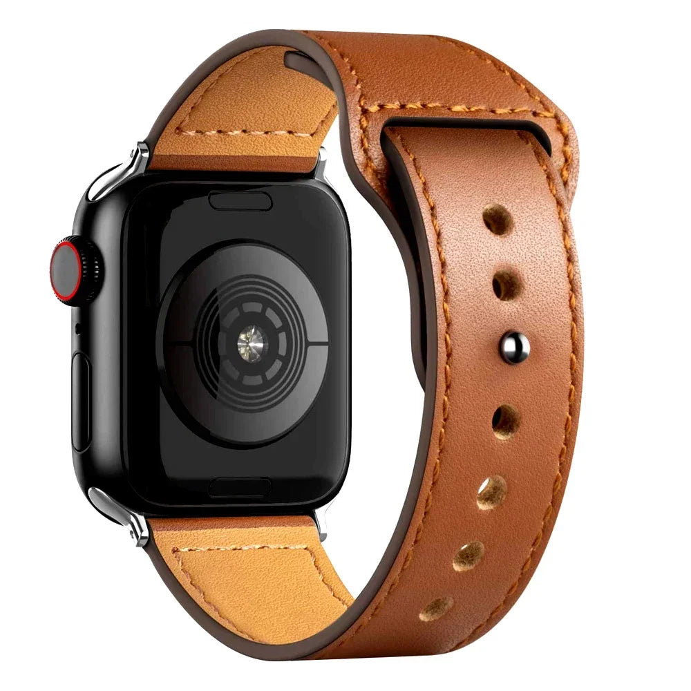 Luxury Genuine Leather Strap for Apple Watch