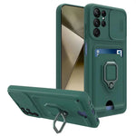 Samsung Galaxy S25 Series Magnetic Phone Case with Camera Cover & Card Slot